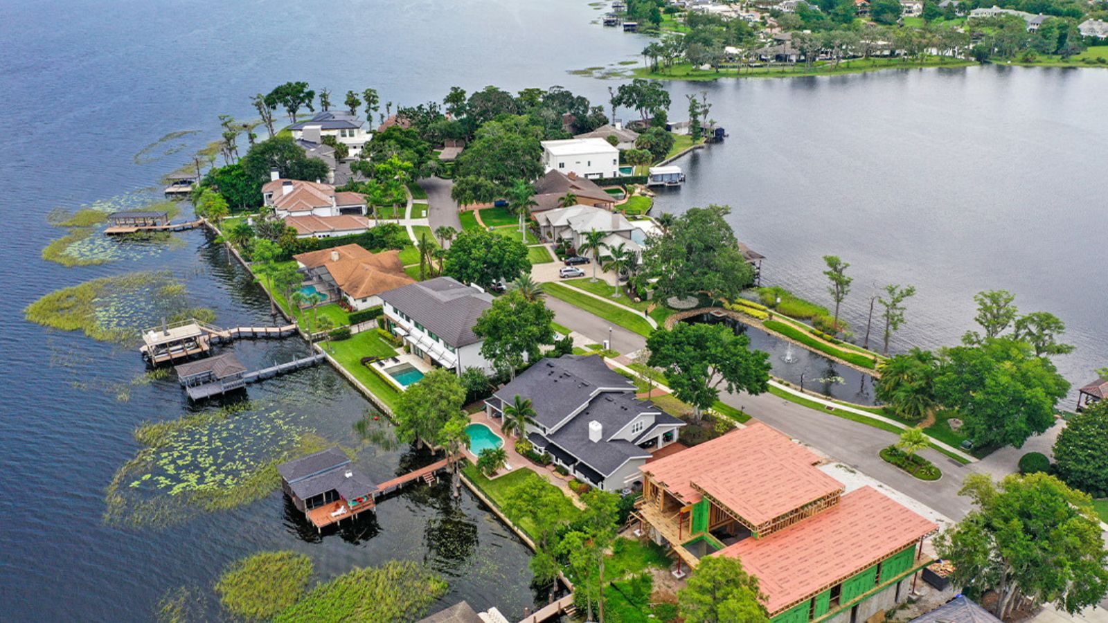 Lake Butler waterfront homes
